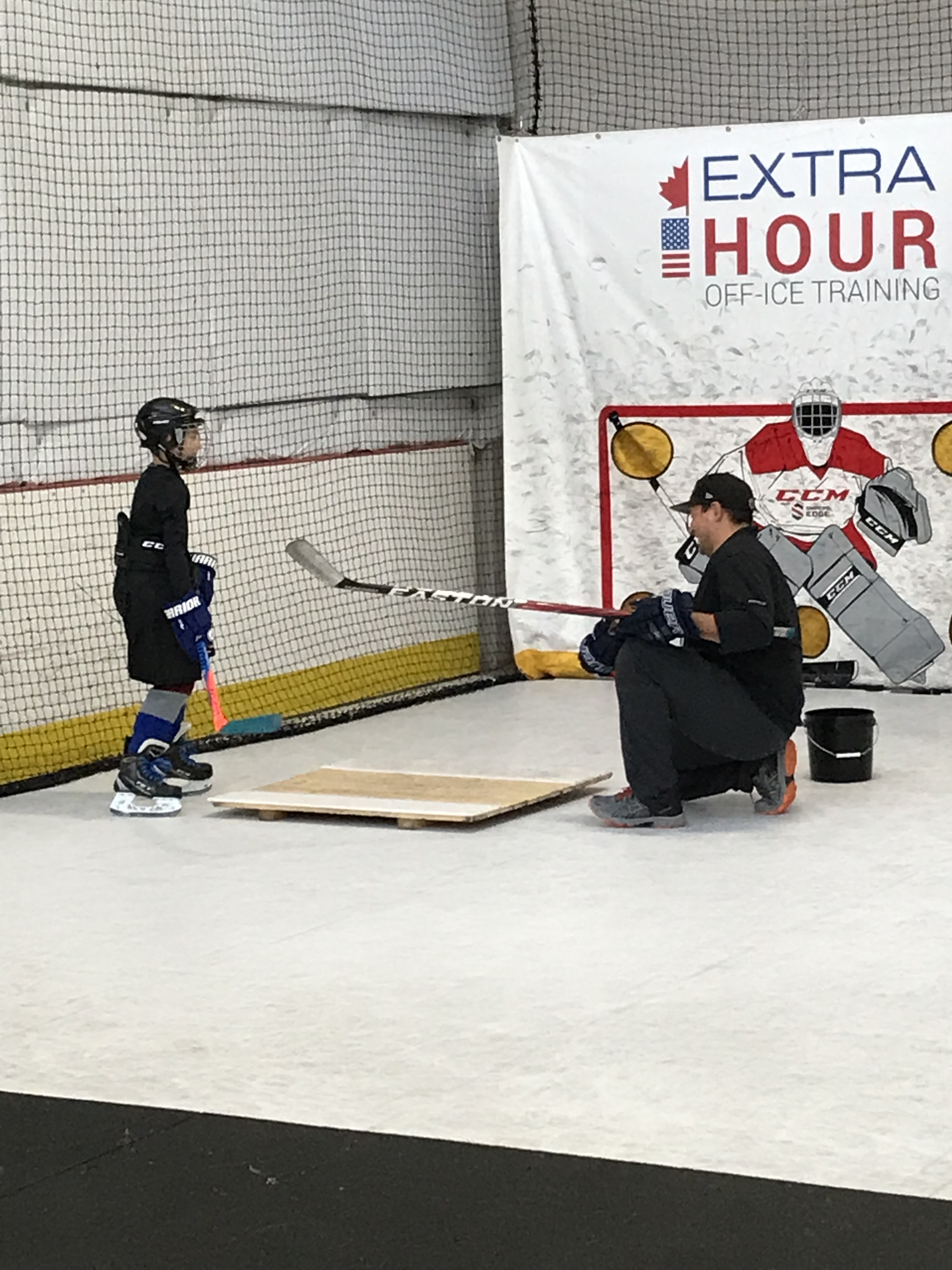 Jonathan Cheechoo​​​​​​​ spends some quality father-son time training at Extra Hour
