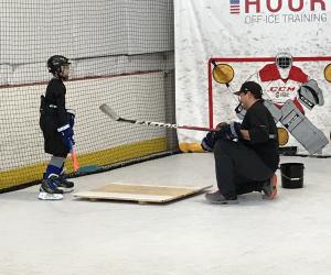 Jonathan Cheechoo​​​​​​​ spends some quality father-son time training at Extra Hour